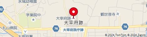 太宰府政庁の地図